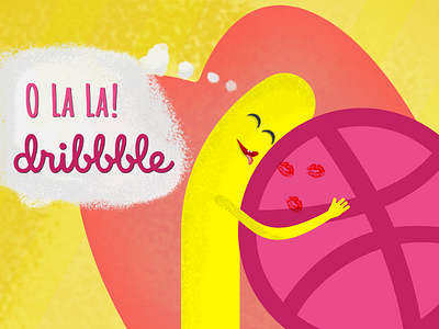 Hello Dribbble! 2d debut design designer hello hello dribbble illustration