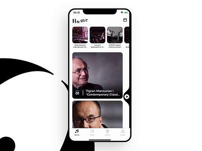 Armenian State Symphony Orchestra (ASSO) App classical music interaction design mobile app mobile app design uidesign uiux uiuxdesign