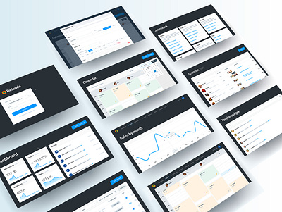 Booking System booking clean dashboard mockup modern online schedule system ui ui design web app webdesign