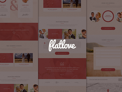 FlatLove - wedding onepage design