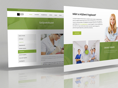 Dental Website Screen Mockup 3d clean corporate design green medical mockup modern