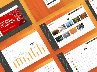 Wavemaker Dashboard UI admin dashboard dashboard ui orange ui