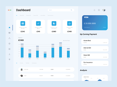 Finance Management Web UI Design