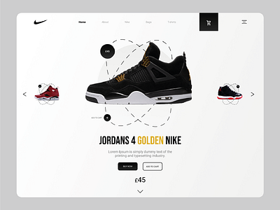 Nike Web UI Design