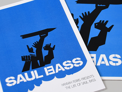 Saul Bass blue booklet design film graphic design logo print design saul bass timeless