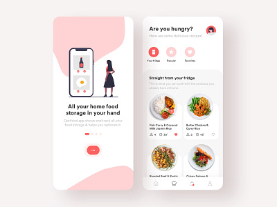 Optifood App app design barcelona digital design friendly product design sketch ui design uxdesign