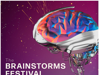 Brainstorm Festival 2019 Main Visuals brain brainstorm design festival illustration neuroscience photoshop poster poster design