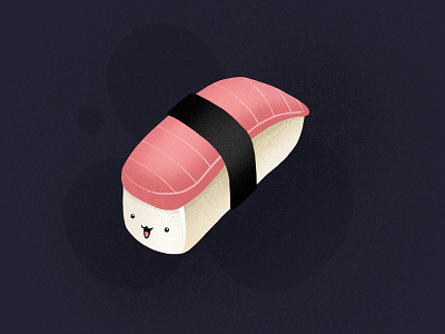 Sushi design digiart digitalpainting illustration illustration art kawaii ottawa procreate spacenoise sushi yow