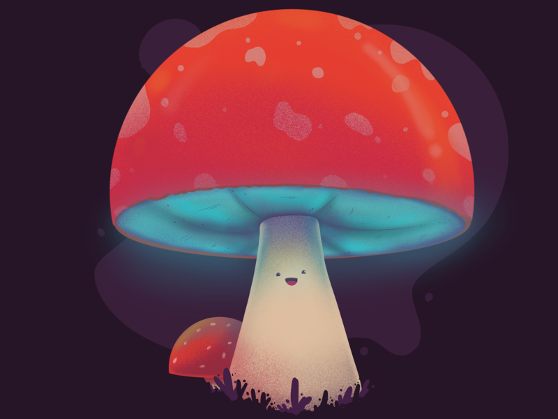 Happy fungus by Sebastián Peña on Dribbble