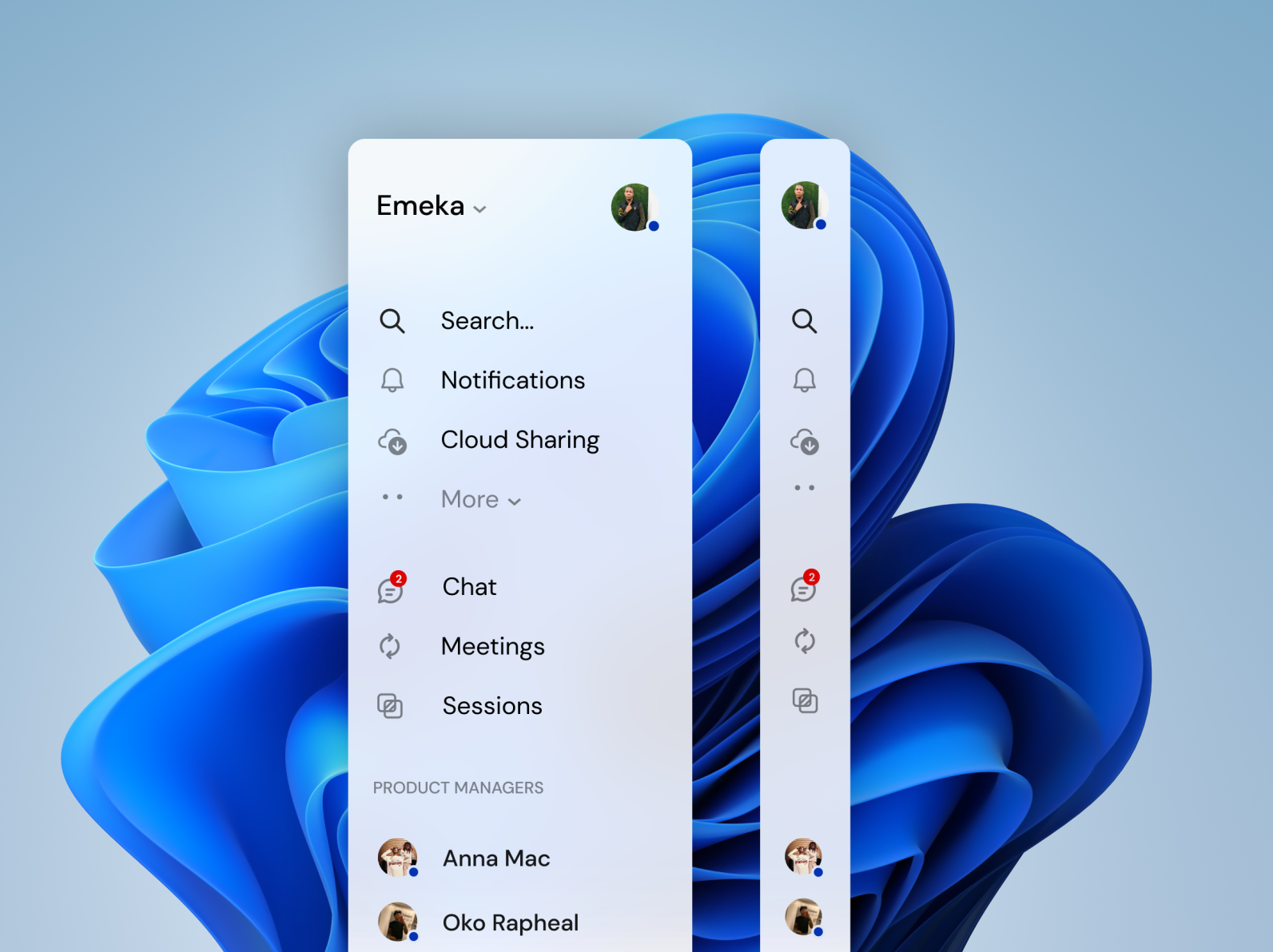 Sidebar Navigation by Emeka Chibuoke on Dribbble