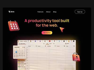 Web productivity tool concept