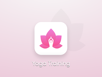 Yoga training App Icon 005 dailyui dailyui005 icon mobile yoga app yoga training