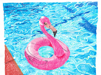 Flamingo. art drawing illustration life drawing