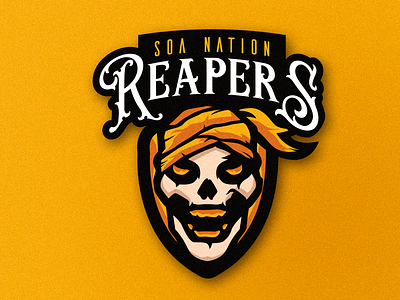 Reapers eSports Logo branding design esports esports logo illustration logo mascot logo minimal vector