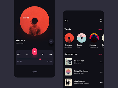 Music Player Dark