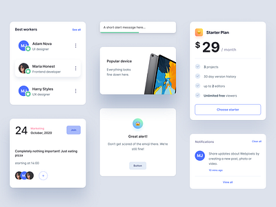 UI components app clean components clear components dashboard emoji flat light minimal minimal components minimalist modern transparent ui ui components ui design user interface website