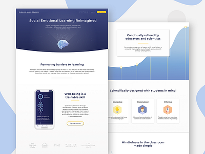 Evidence-Based Courses Teacher Landing Page education design landing page landing page design sketchapp uidesign uxdesign uxui