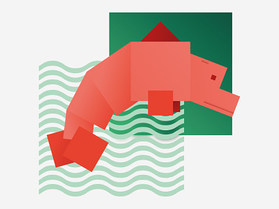 Ocean Animals | Dolphin animal dolphin illustraion ocean stylized vector visual art