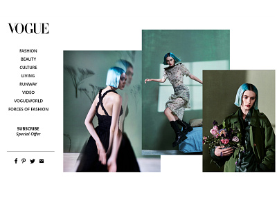 Vogue - Landing page