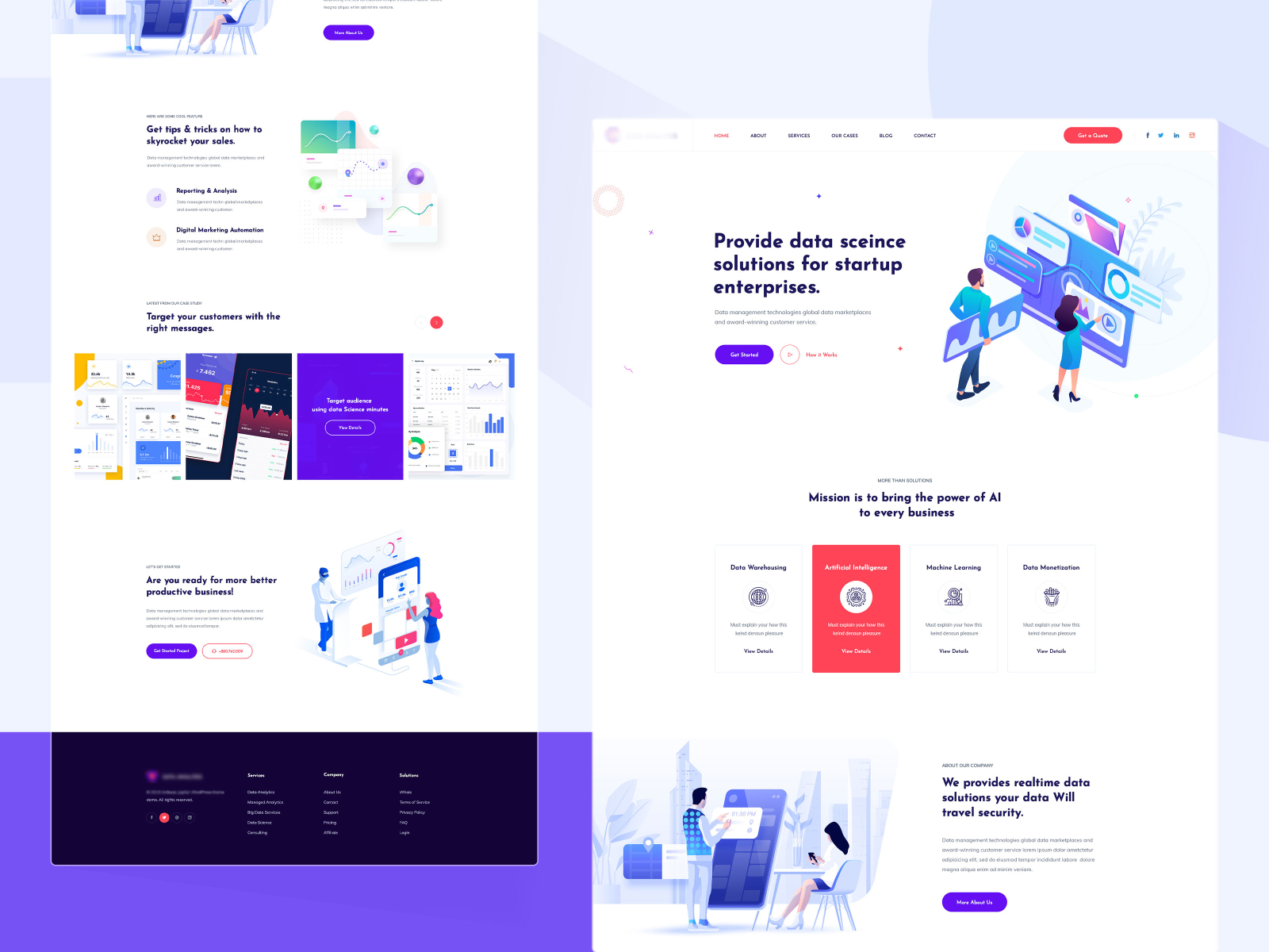 Data science & analytics Template by M M Rahman Akash on Dribbble