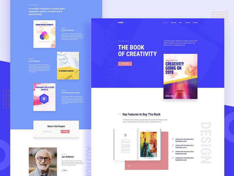 E-book Landing Page by M M Rahman Akash on Dribbble