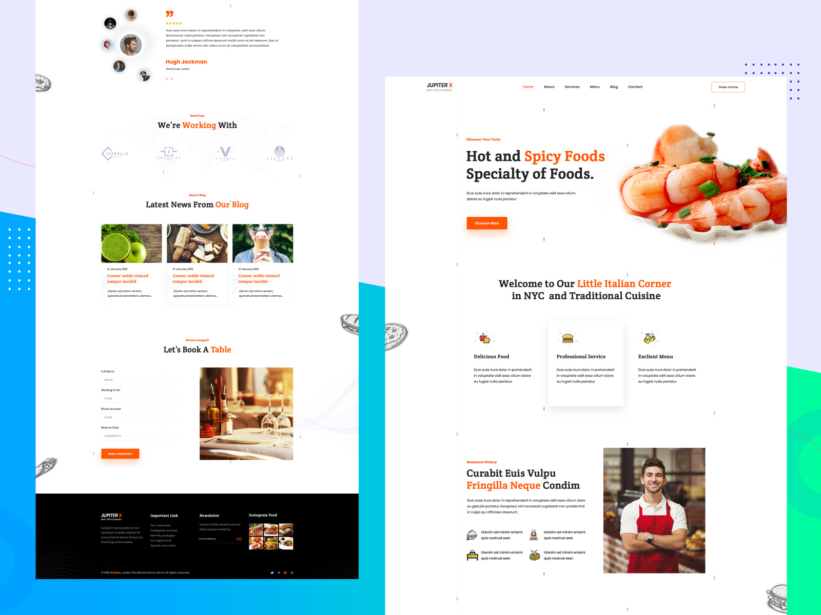 Restaurant Template Design By M M Rahman Akash On Dribbble