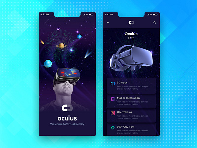 VR Mobile App Concept app app user interface mobile app vr vr app