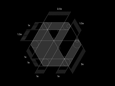 E + V monogram logo construction