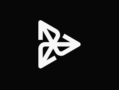 Arrows + Triangle arrow arrow logo art concept design icon linear logo triangle vector