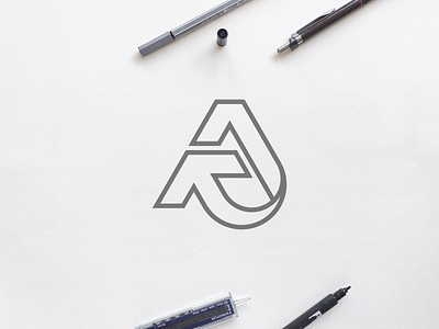 Hi Dribbble arrow arrow logo art concept design designer linear logo vector