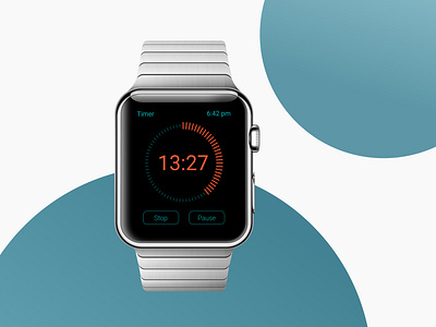 Daily UI - #014 - Countdown Timer app apple watch concept countdown timer dailyui design minimal ui ux watch