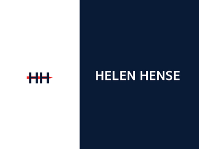 Helen Hense personal logotype illustration logo