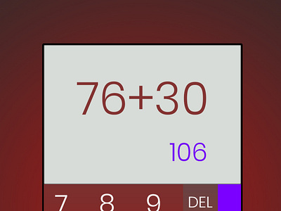 #dailyui day 004 calculator ui