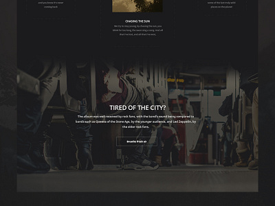 Just Faces and Places city dark landing landing page nature web