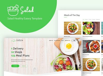 Salad - WordPress Theme for Nutritionist eatery healthy wordpress theme