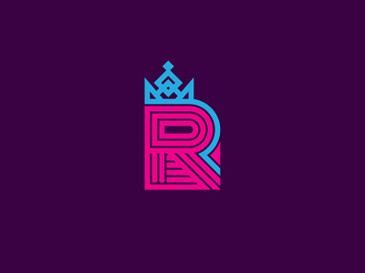 R Monogram / logo design concept branding brandmark crown icon identity identity design letter letter r lettermark logo logo design logo designer logotype mark minimal monogram