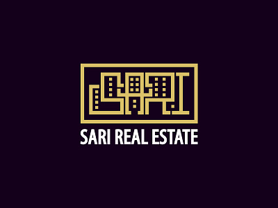 sari logo branding building company construction geometic geometric geometry icon interior logo mark minimal modern negative space negativespace real estate realestate symbol