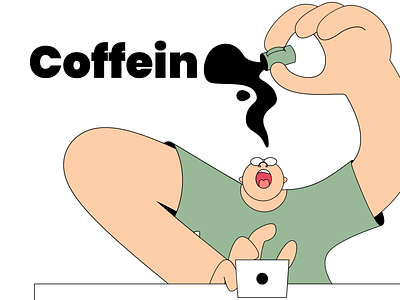 Five Coffee a daya, Keeps the sleep awaya coffee designer flat illustration illustrator laptop vector work