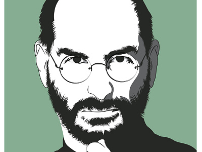 Steve Jobs Portrait avatar illustration