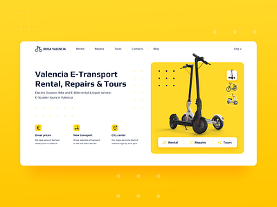 Concept for scooter & bike rental service