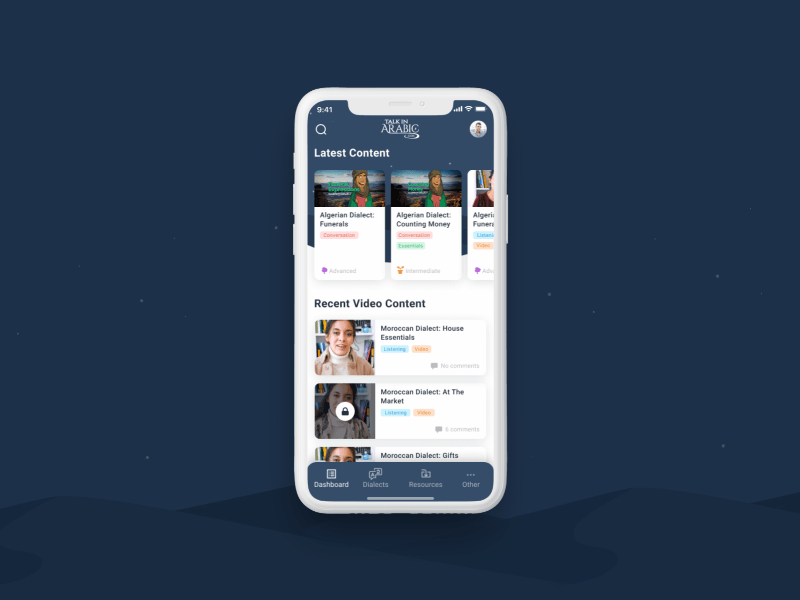 iOS app concept. Design & Animation android animated animated gif animation app application application design design figma ios language app language learning mobile motion design motion graphic ui