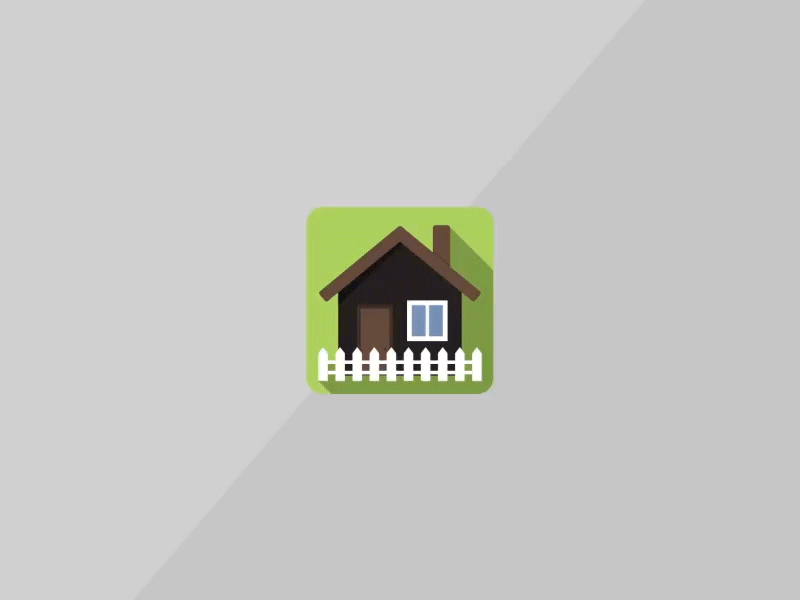 Flat Home GIF animation design dnepr home icon icons illustrator ukraine