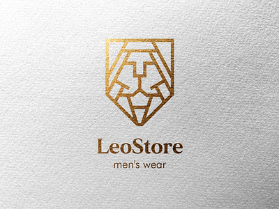 LeoStore Logo lion logo store