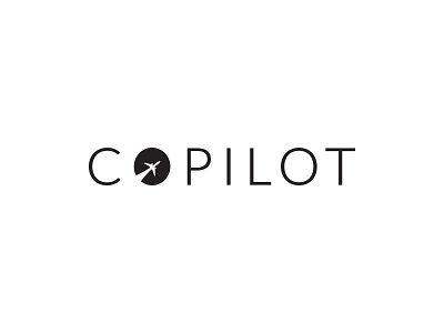 Copilot Logo black white graphic design logo minimal