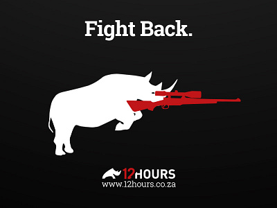 Rhino Poaching Campaign design graphic