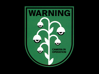 Warning II camera graphicdesign herb illustration nature sign simple sticker stickerart symbol vector vector illustration vectorart warning