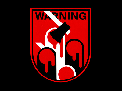 Warning XI design emblem graphicdesign illustration illustrator minimal modernism murder nature illustration sign sticker sticker design symbol symbolism three vector vector art warning