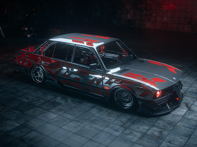 E28 Predator III 3d 3d car art bmw c4d car art cinema 4d graphic illustration illustrator japanese minimalism motocross motorsport octane race car racing shapes tribe tribe futurism