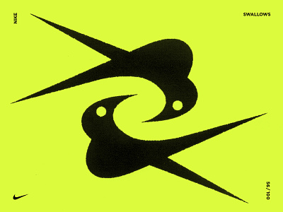 Swallows bird branding brandmark design graphic design illustration logo logomark mark minimal minimalism modern modernism monogram nike sign swallow symbol symbolism trademark
