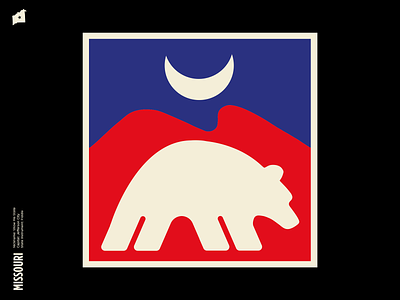 Missouri I Wall Encyclopedia america artwork badge bear design drawing emblem graphic design icon illustration illustrator logo mark missouri poster sign states symbol us states usa